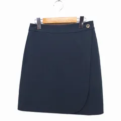 アーバンリサーチ URBAN RESEARCH lab ラップ ミニ スカート 台形スカート 無地 36 チャコールグレー /FT22