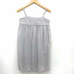 レイビームス Ray Beams ワンピース ミニ キャミワンピ ギャザー サイドジップ シンプル グレー /ST20