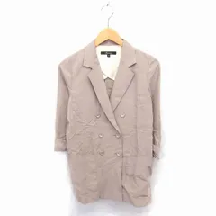 フラミューム Flammeum スプリング チェスター コート ミドル 背抜き 薄手 七分袖 38 ベージュ 薄茶 /TT26