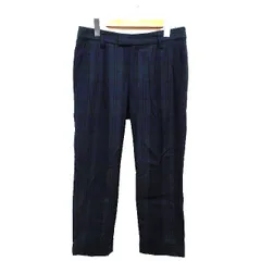 ジャーナルスタンダード レリューム JOURNAL STANDARD relume テーパード パンツ チェック 柄 タック ロールアップ M ダークグリーン 緑 /HT34