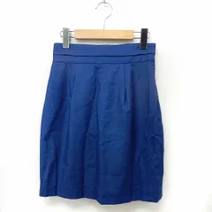 リランドチュール Rirandture スカート タイト サイドジップ バックフリル シンプル 0 ブルー /ST13