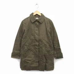 セポ CEPO ステンカラー コート アウター ミドル コットン 綿 比翼仕立て 無地 M カーキ /NT27