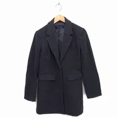 meneuny lux チェスター コート アウター ミドル ウール混 スリット M チャコールグレー /NT27