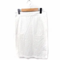 ジャーナルスタンダード レリューム JOURNAL STANDARD relume スカート タイト ひざ丈 コットン 綿 36 ホワイト 白 /FT7