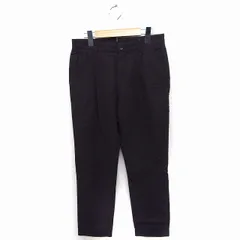 エボニーアイボリー Ebonyivory タック テーパードパンツ ロールアップ 千鳥柄 ウール F ブラウン 茶 /FT45