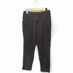 マカフィー MACPHEE トゥモローランド テーパード パンツ 無地 シンプル 34 ダークグリーン 深緑 /FT37