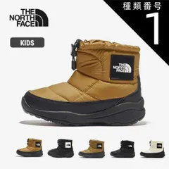 種類1：GK/18cm ザ・ノース・フェイス THE NORTH FACE ヌプシ ブーティ ロゴ ショート キッズ NFJ52280 防水 保温 K Nuptse Bootie Logo Short TNFブラック×TNFホワイト ノースフェイス  [231
