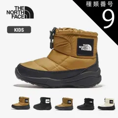 種類9：(KK)TNFブラック×TNFブラック/21cm ザ・ノース・フェイス THE NORTH FACE ヌプシ ブーティ ロゴ ショート キッズ NFJ52280 防水 保温 K Nuptse Bootie Logo Short TNFブラック×TNFホ