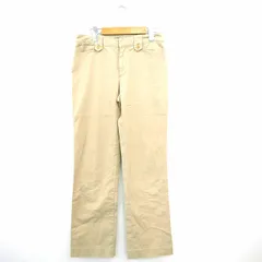 マカフィー MACPHEE トゥモローランド パンツ 無地 シンプル ロング 38 ベージュ 薄茶 /MT26