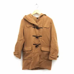 アパートバイローリーズ apart by lowrys コート アウター ダッフル フード ミディ丈 中綿 ウール混 無地 シンプル M キャメル 茶 /HT13