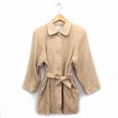 コーラルリーフ coral reef ステンカラー コート アウター ミドル ウール混 ラグランスリーブ M ベージュ /NT30