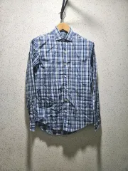 S) ポロ ラルフローレン CHECK シャツ 長袖シャツ ブルー ネイビー