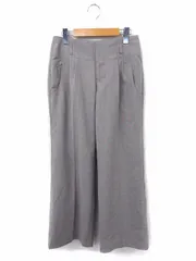 グーコミューン gout commun パンツ スラックス 無地 シンプル ロング丈 36 グレー 灰 /FT3