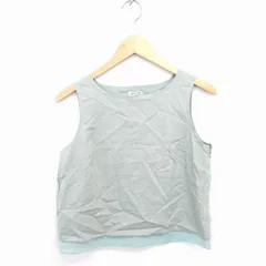 フリークスストア FREAKS STORE カットソー ボートネック 無地 シンプル ノースリーブ M 薄緑 グリーン /TT6