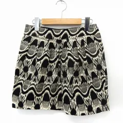 スタニングルアー STUNNING LURE スカート ミニ 台形 総柄 サイドジップ ポケット 36 ブラック /ST43