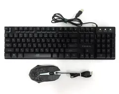 【中古】PCハード PASOUL 有線 キーボード＆マウスセット[GKM-V5 Pro]