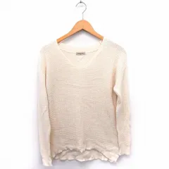 サマンサモスモス SM2 ニット セーター Vネック 長袖 シンプル M アイボリー 白 /FT37