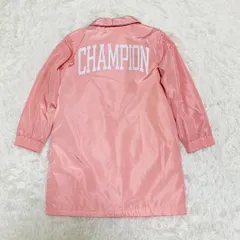 【美品】Champion キッズウィンドブレーカー 背面ロゴ 100cm ピンク