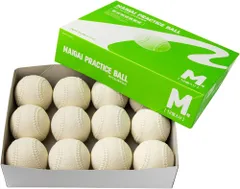 ナイガイ NAIGAI ナイガイ プラクティスボールM号 練習球  一般用・中学生用  NAIGAI PRACTICE BALL ホワイト 1ダース 部活 練習 トレーニング 体育  MPB -