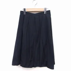 ナチュラルビューティーベーシック NATURAL BEAUTY BASIC タック フレアスカート ロング丈 無地 シンプル S ブラック 黒 /FT4