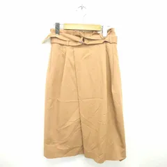 N.Natural Beauty Basic N.ナチュラルビューティーベーシック スカート タイト ミモレ丈 ロング ベルト M 茶 ベージュ /TT6