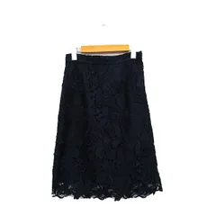 プロポーション ボディドレッシング PROPORTION BODY DRESSING 総レース タイトスカート ミニ 1 ネイビー 紺 /KT17