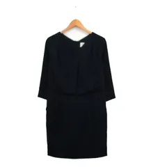 ロペピクニック ROPE Picnic ワンピース  七分袖 Vネック ロング シンプル 38 ネイビー 紺 /KT34