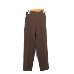 ビザビ vis-`a-vis スラックス パンツ センタープレス シンプル SS ブラウン 茶 /KT3