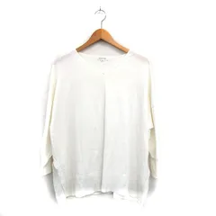 ナチュラルビューティーベーシック NATURAL BEAUTY BASIC ニット セーター 長袖 Vネック シンプル M ホワイト 白 /KT29