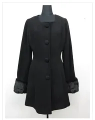 CECIL McBEE セシルマクビー ブラック 袖 ファー コート