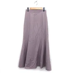 グレイル GRL スカート フレア ロング マキシ丈 ゆったり バックジップ シンプル M モカ /NT28