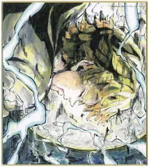 【中古】紙製品 我妻善逸 「劇場版 鬼滅の刃 無限列車編×ufotable Cafe 第二期 兄妹の絆/那田蜘蛛山編 提供イラスト 複製ミニ色紙くじ」