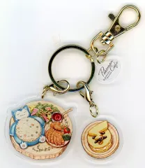 【中古】キーホルダー カビゴン＆マカロンサンドウィッチ 「ポケットモンスター アクリルキーホルダーコレクション Pokemon Cafe ＆ Pikachu Sweets」 ポケモンセンター限定