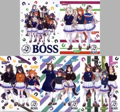 【中古】クリアファイル 全5種セット A4クリアファイル 「ウマ娘 プリティーダービー×サントリーBOSS 第3弾」 対象商品購入特典