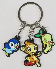 【中古】雑貨 ヒコザル＆ナエトル＆ポッチャマ ラバー三連ストラップ 「Switchソフト ポケットモンスター ブリリアントダイヤモンド」 Loppi・HMV購入特典