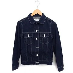 アクロス ザ ヴィンテージ Gジャン ジージャン アウター デニム コットン 綿 ステンカラー 紺 ネイビー /NT8