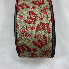 蝶と花畳へり畳ヘリ畳縁蝶々和柄バック髪飾り着物浴衣帯小物作り衣装作り素材料開運袴