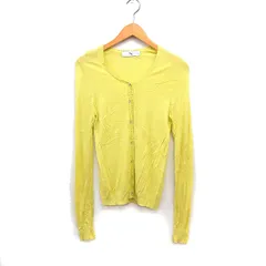 N.Natural Beauty Basic N.ナチュラルビューティーベーシック ニット カーディガン Vネック 無地 M イエロー 黄 /FT8
