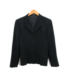 コムサデモード COMME CA DU MODE テーラードジャケット ブレザー 肩パッド ウール シンプル ブラック 黒 /KT20