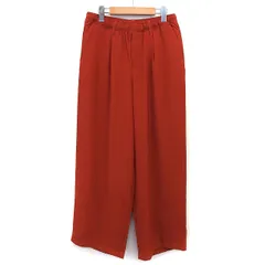 モノマート MONO-MART ワイド パンツ シンプル タック M ブラウン 茶 /HT31