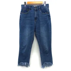 ビームスハート BEAMS HEART ジーンズ デニム パンツ ダメージ加工 シンプル コットン 綿 M ブルー 青 /HT34