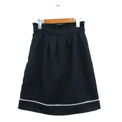 ロディスポット LODISPOTTO フレア スカート ミニ レース M ネイビー 紺 /KT33
