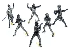 【中古】トレーディングフィギュア 全6種セット 「HG 仮面ライダー シルバーブロンズバージョン Ver.B」