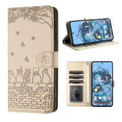 Google Pixel8 Pro ケース 手帳型ケース 人気 スマホケース カバー Pixel8 pro手帳型ケース おしゃれ グーグル ピクセル8 プロ 手帳型 ケース カバー スマホケース かわいい猫と美しい桜柄 googleピクセル8pro ケース 手