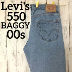 00s　リーバイス　550　W36　バギーパンツ　ジーンズ　デニム　ブルー　1261