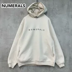 NUMERALS ヌメラルズ スウェット パーカー M アイボリー 白 厚手 NMF32027AD オーバーサイズ ビッグシルエット ストリート カジュアル 定番 ★ ◆■