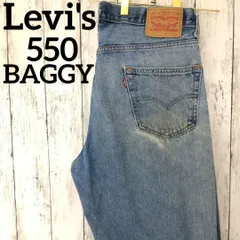 リーバイス　550　W37　バギーパンツ　ジーンズ　デニム　ブルー　1268