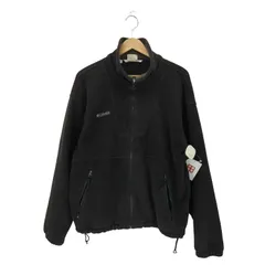 コロンビア Columbia 90s 台湾製 三角タグ ドローコード フルジップ スタンドネック フリースジャケット メンズ  M