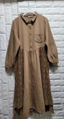 2Storageジニ トムハンコットン ロング レイースワンピース