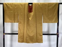 道行コート/美品/正絹/からし/仕立上がり/12086